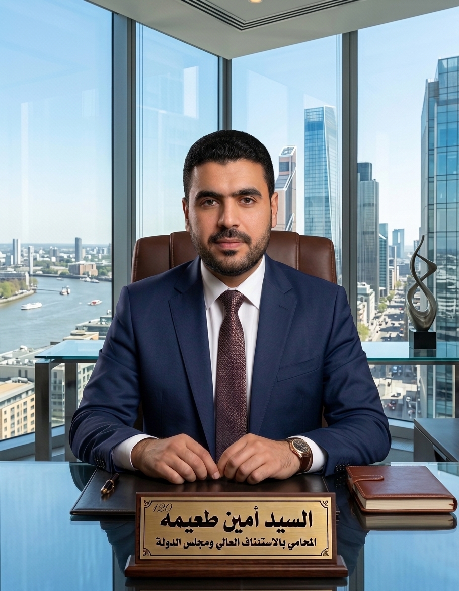 صورة مكتبية للأستاذ السيد أمين طعيمه